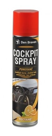 Cockpit sprej Den Braven 400 ml, pomeranč