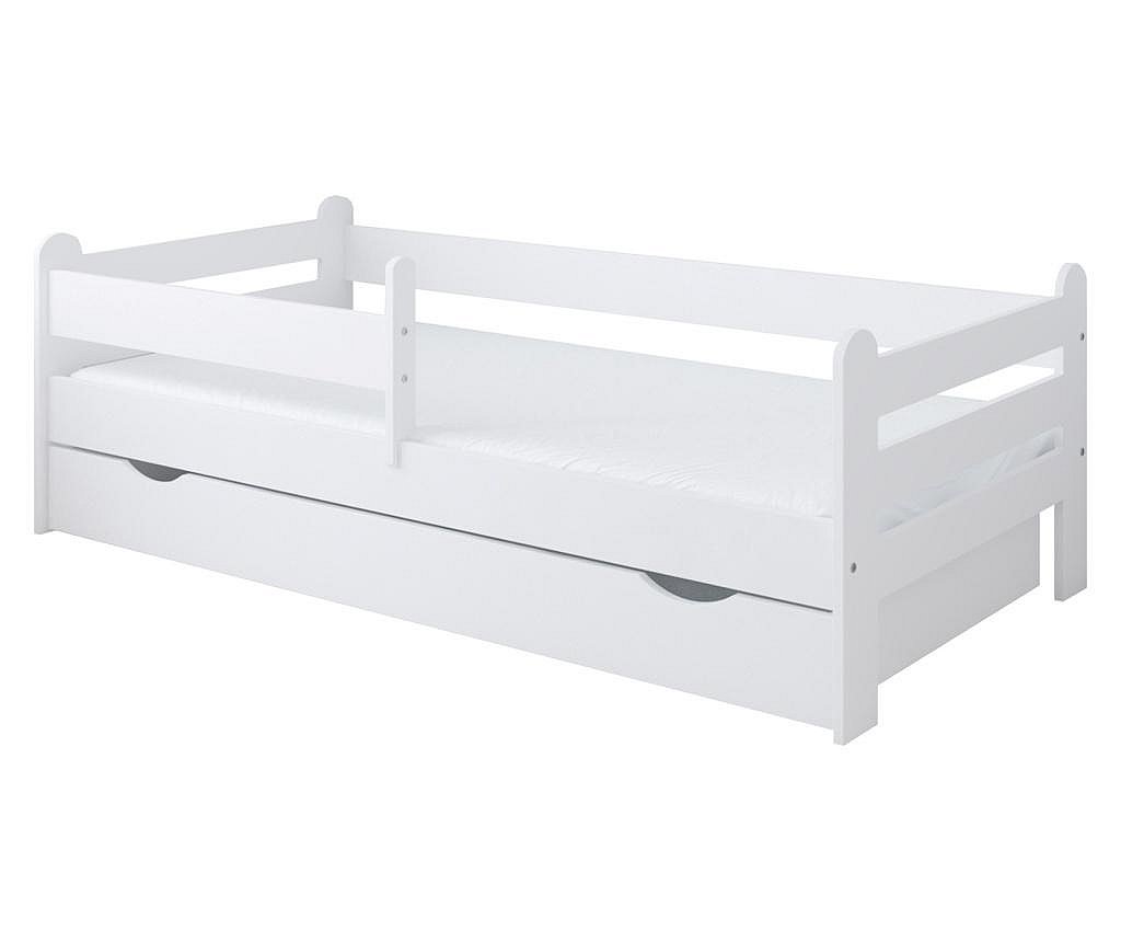STA Dětská postel se šuplíkem Vráťa 160x80 cm, Bílá