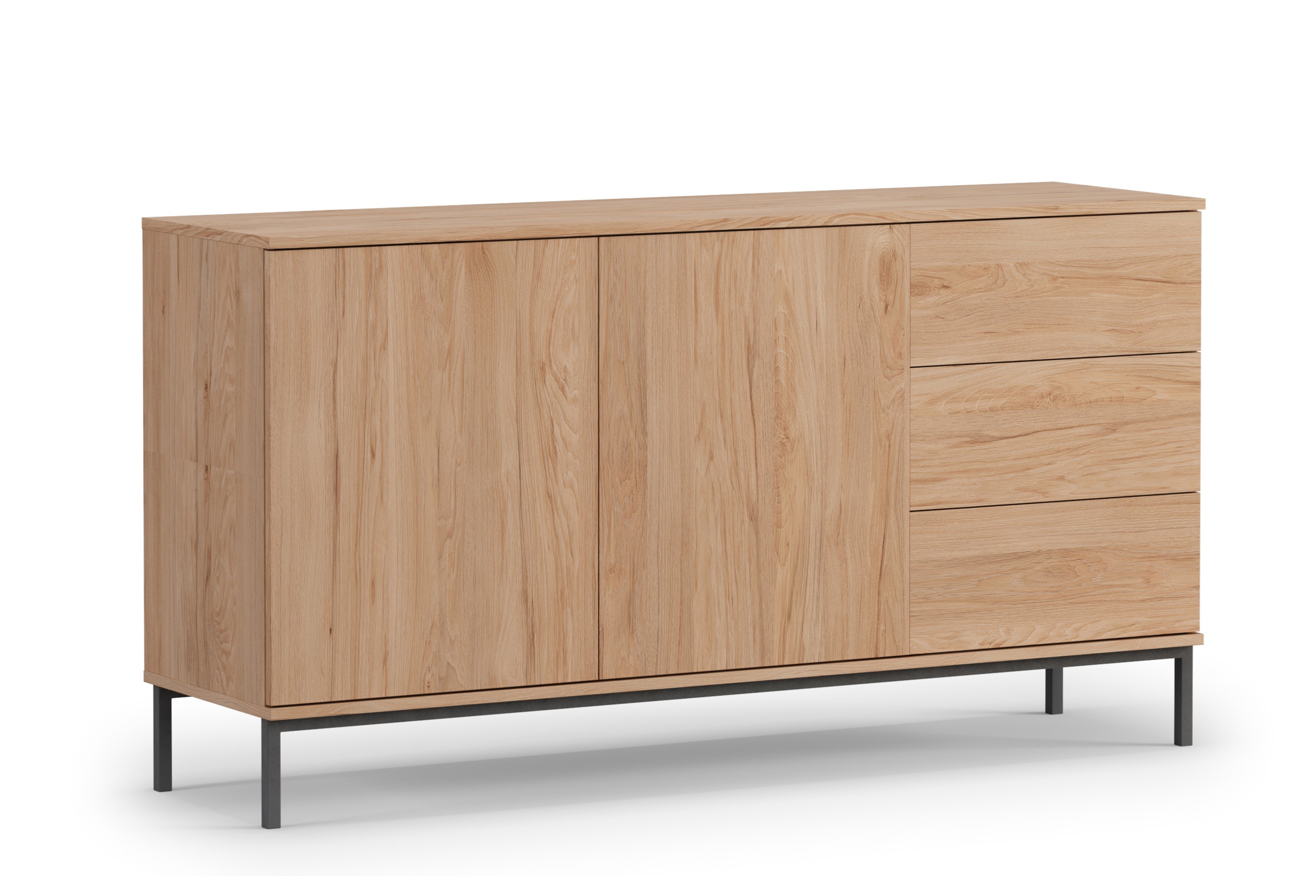 GAB Komoda QUER K2D3SZ, Dub Hikora 150 cm