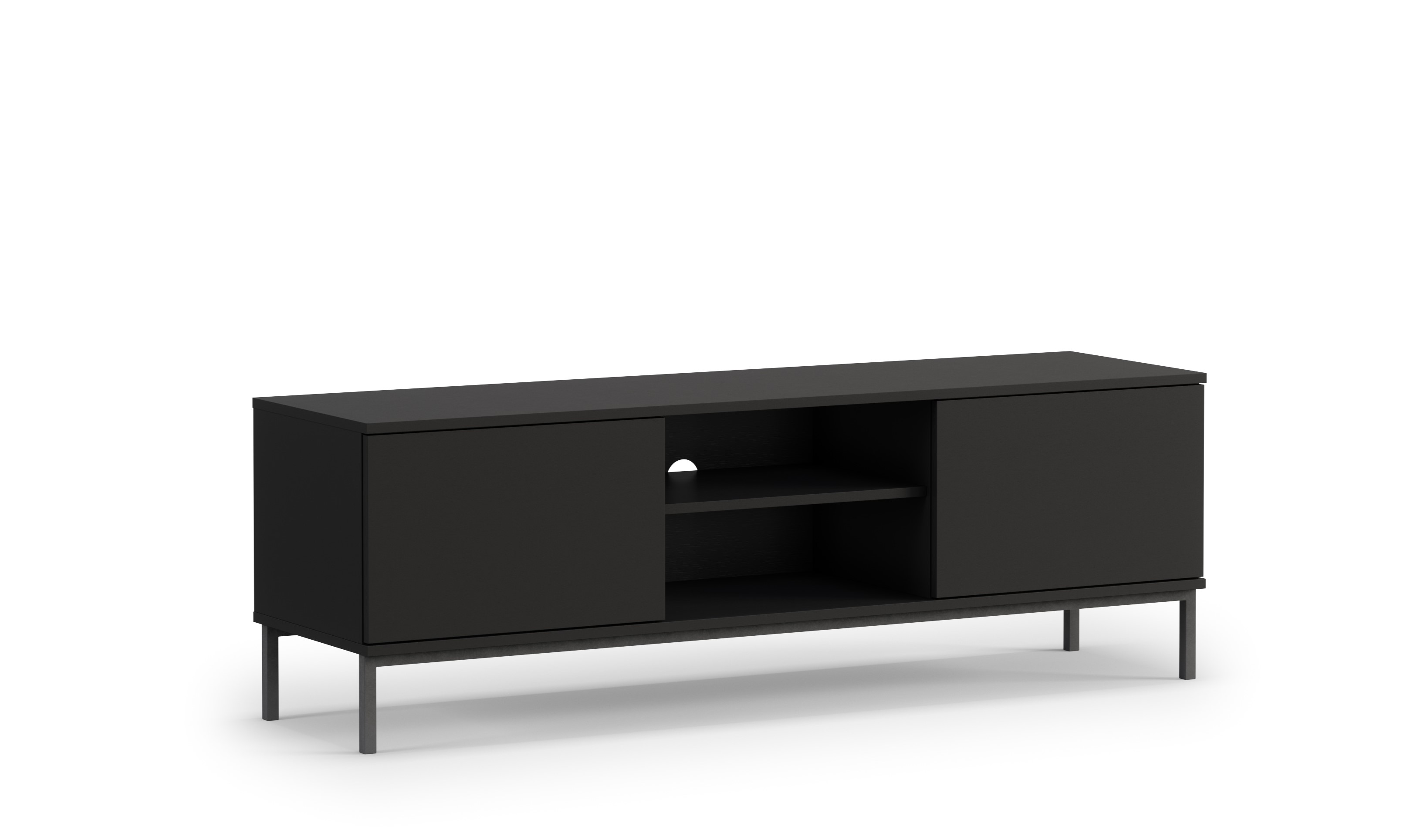 GAB TV stolek QUER RTV 2D, Černá 150 cm