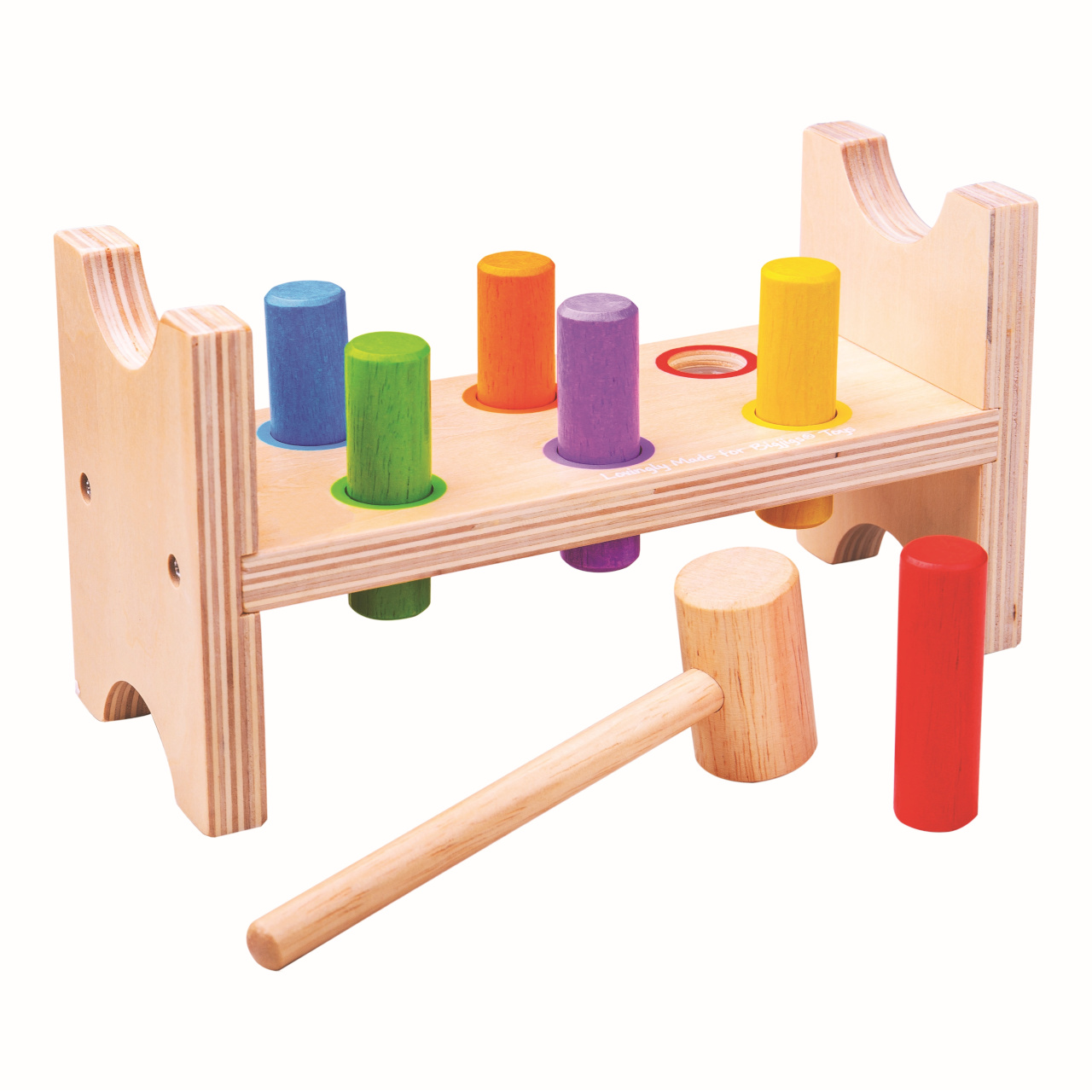 Bigjigs Toys Dřevěná zatloukačka