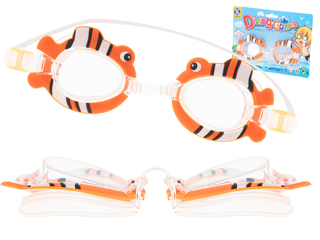 Levně IK Dětské potápěčské brýle - oranžová