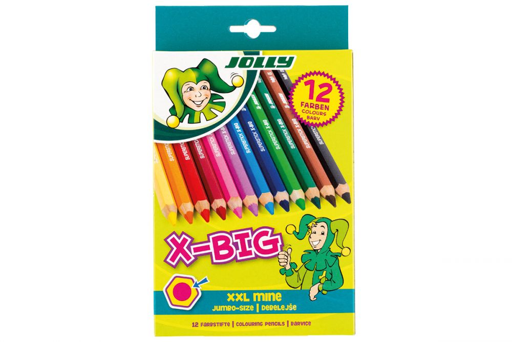 Levně NEF Velké pastelky X-Big, 12 ks