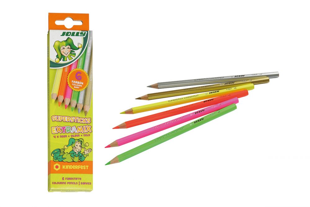 NEF Metalické a neonové pastelky, 6 barev