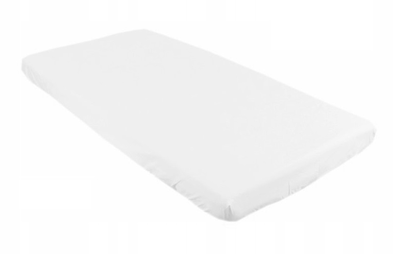 Levně BBL Dětské prostěradlo do postele bavlna - 120 x 60 cm, Bílá
