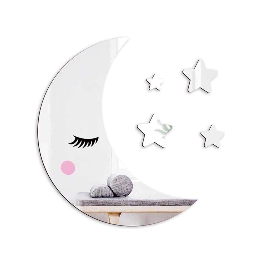 4L Zrcadlo do dětského pokoje - měsíček