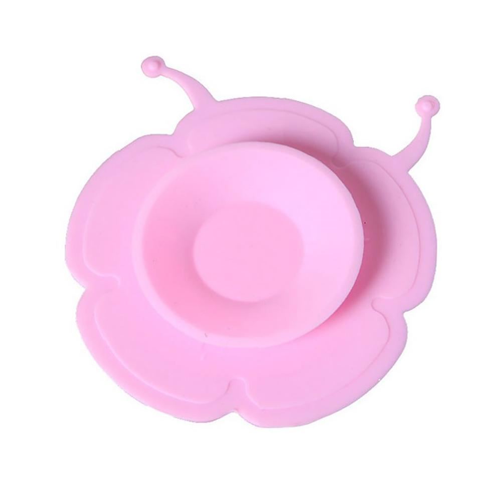 Levně 4L Protiskluzová přísavka na dětské nádobí - růžová