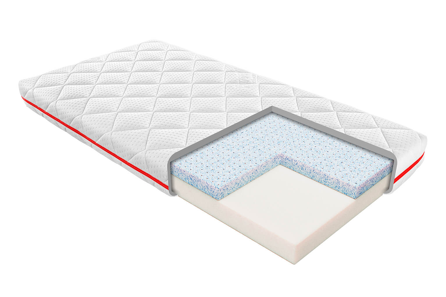 POLJANA Dětská pěnová matrace LIO s latexem 120 x 60 cm, 12 cm H2,5