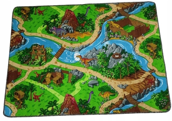 Levně WI Dětský koberec 120 x 150 cm - Dinosauři