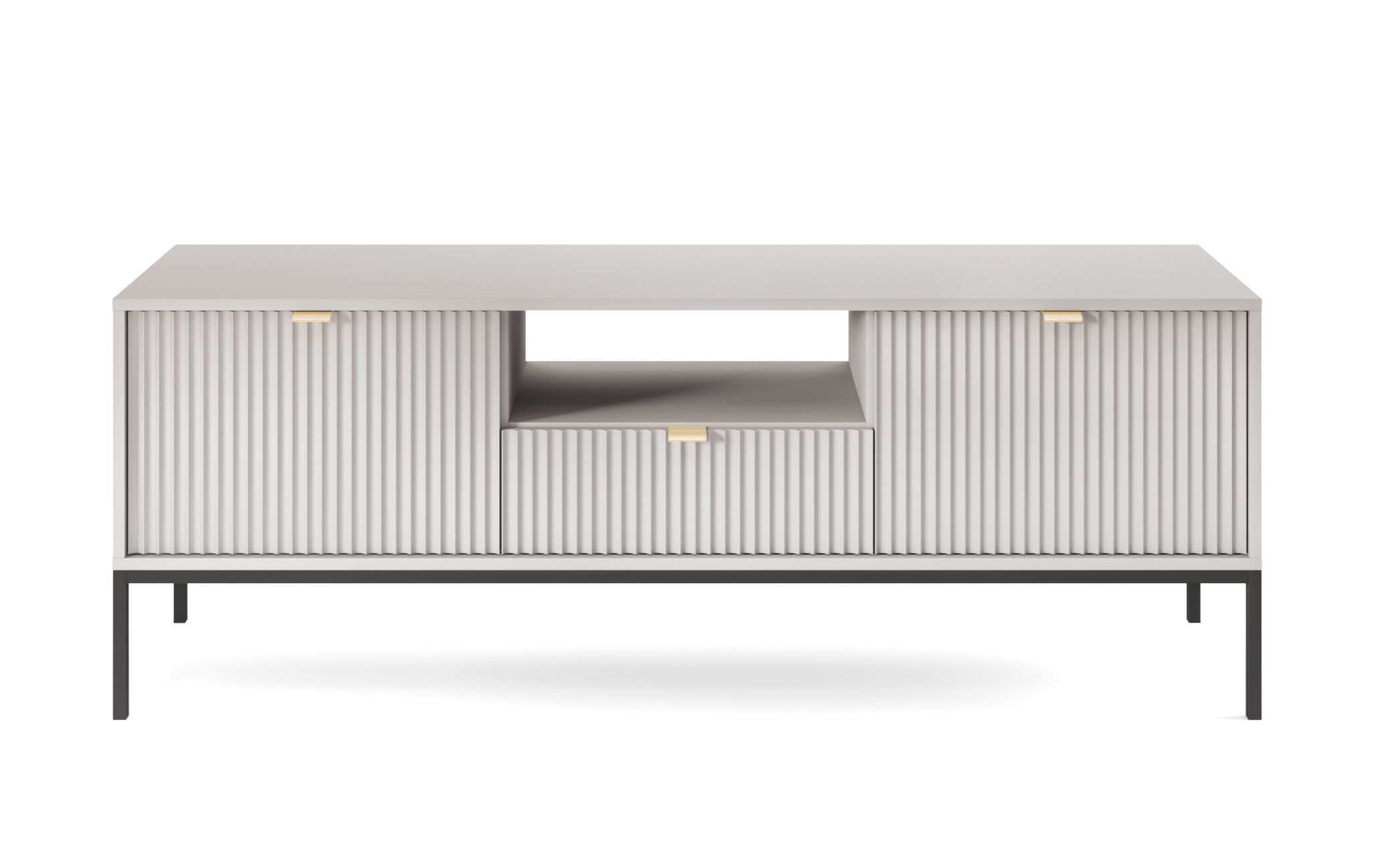 PSK Televizní stolek NEMO, Šedá 154 cm Dekor nohou: Černé