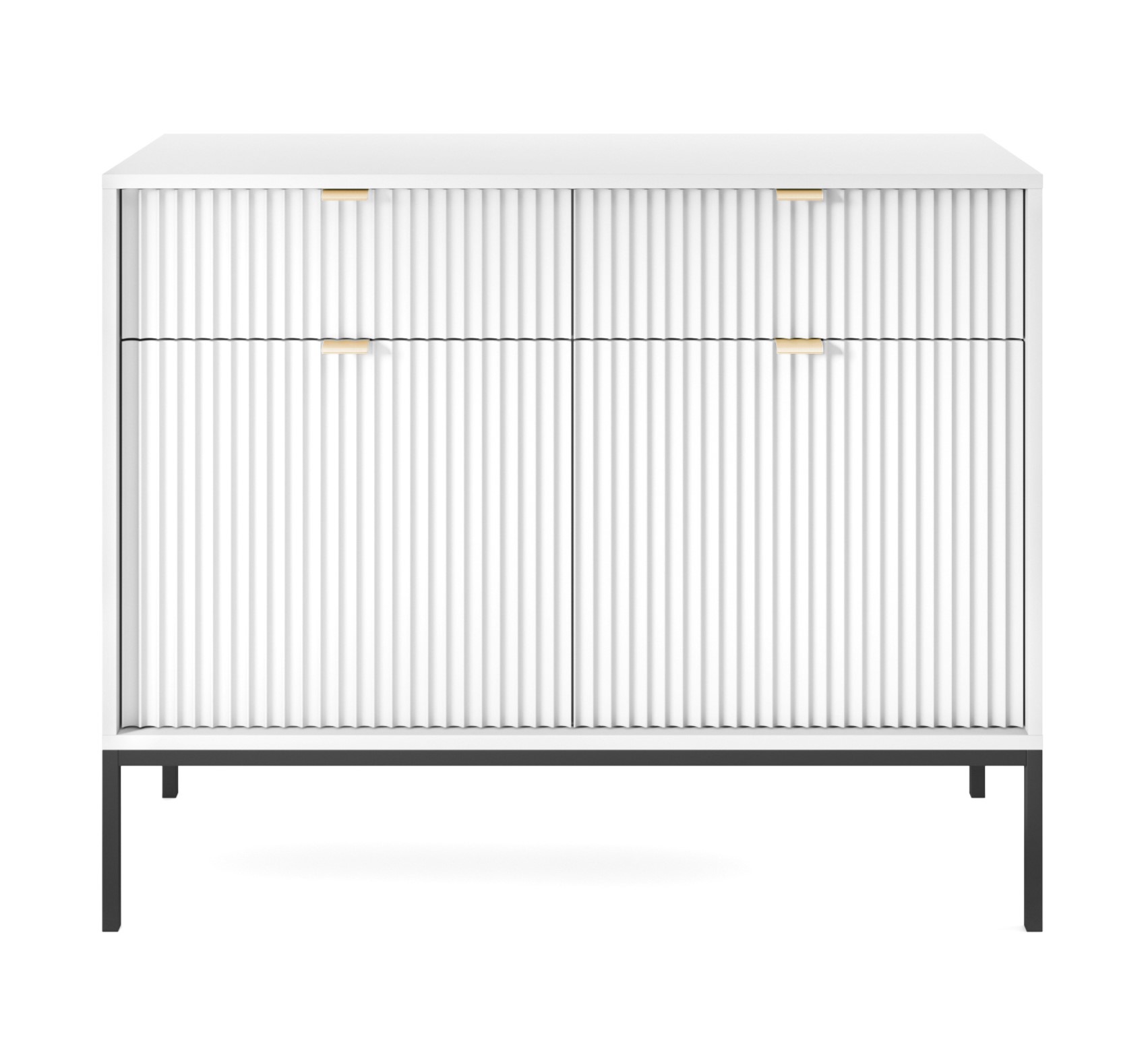 PSK Komoda NEMO KSZ104, Bílá 104 cm Dekor nohou: Černé