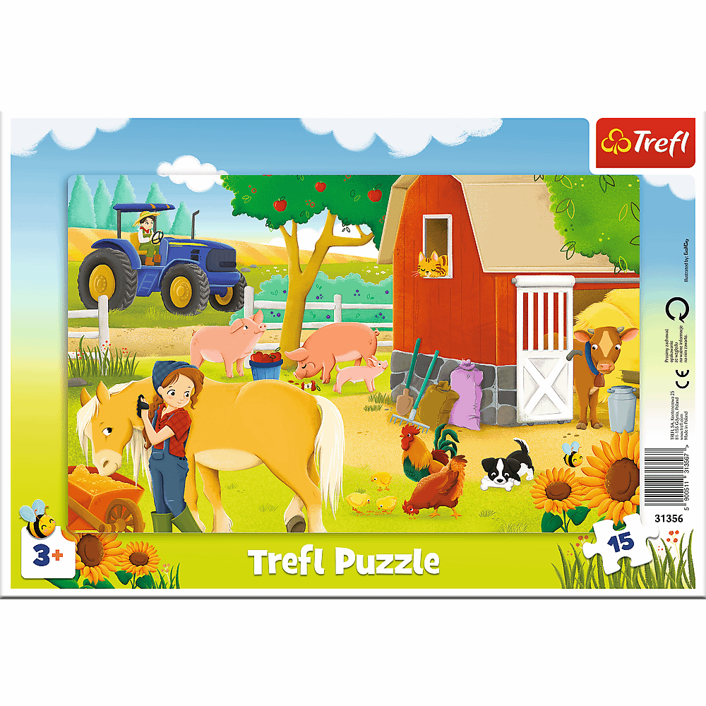 MR Dětské tabulkové puzzle pro nejmenší - Farma