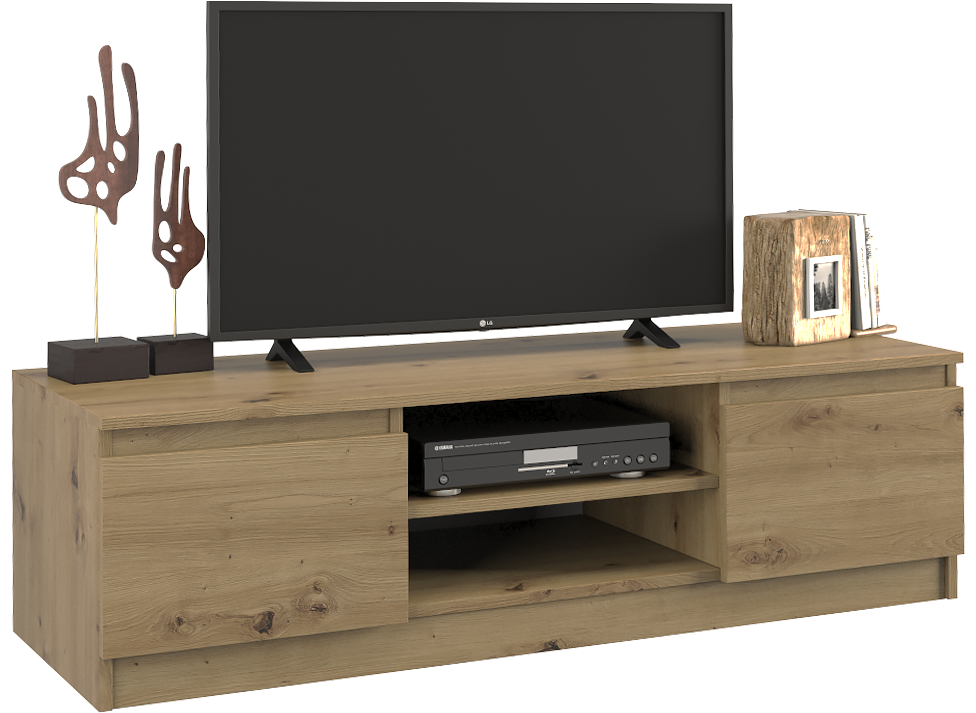 Levně TPS Stolek pod televizi RTV MALVA 120 cm - Dub artisan