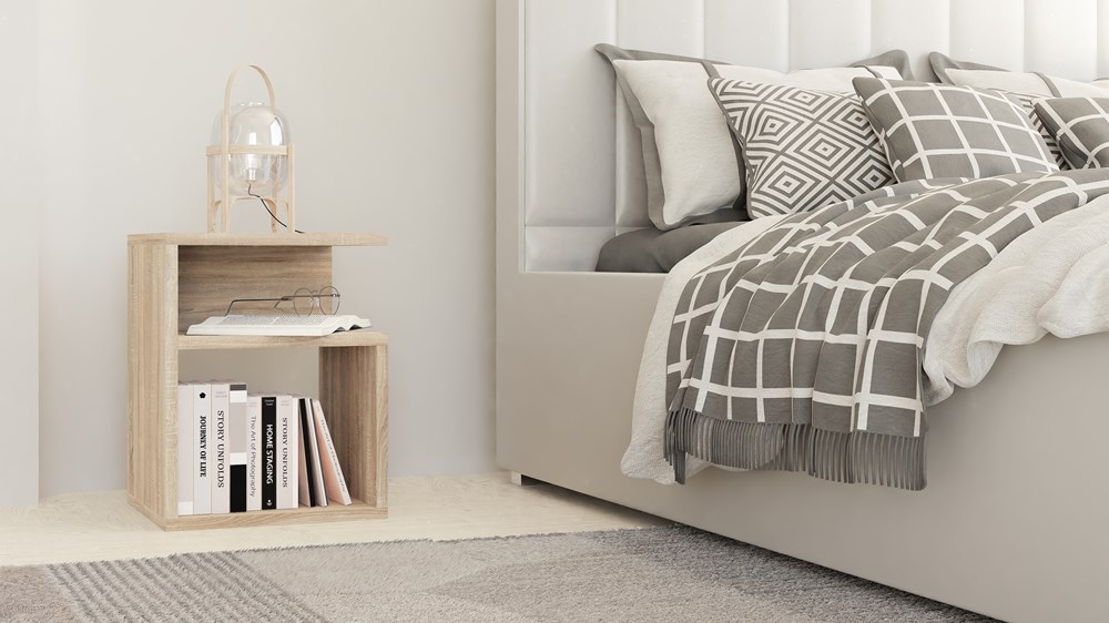 TPS Noční stolek TINI - Dub sonoma