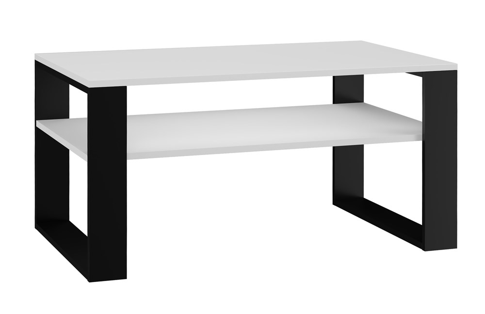 Levně TPS Konferenční stolek MODERN 1P - Bílá / Černá