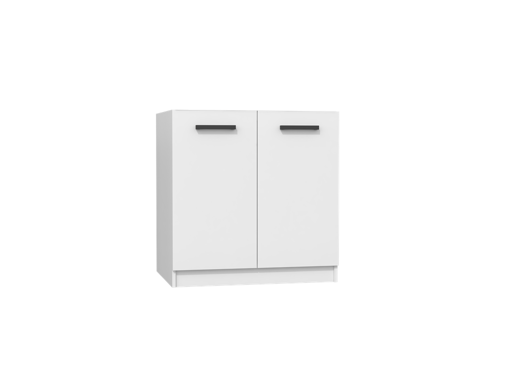 Levně TPS Kuchyňská skříňka pod dřez do setu NOBE 80 cm - Bílá