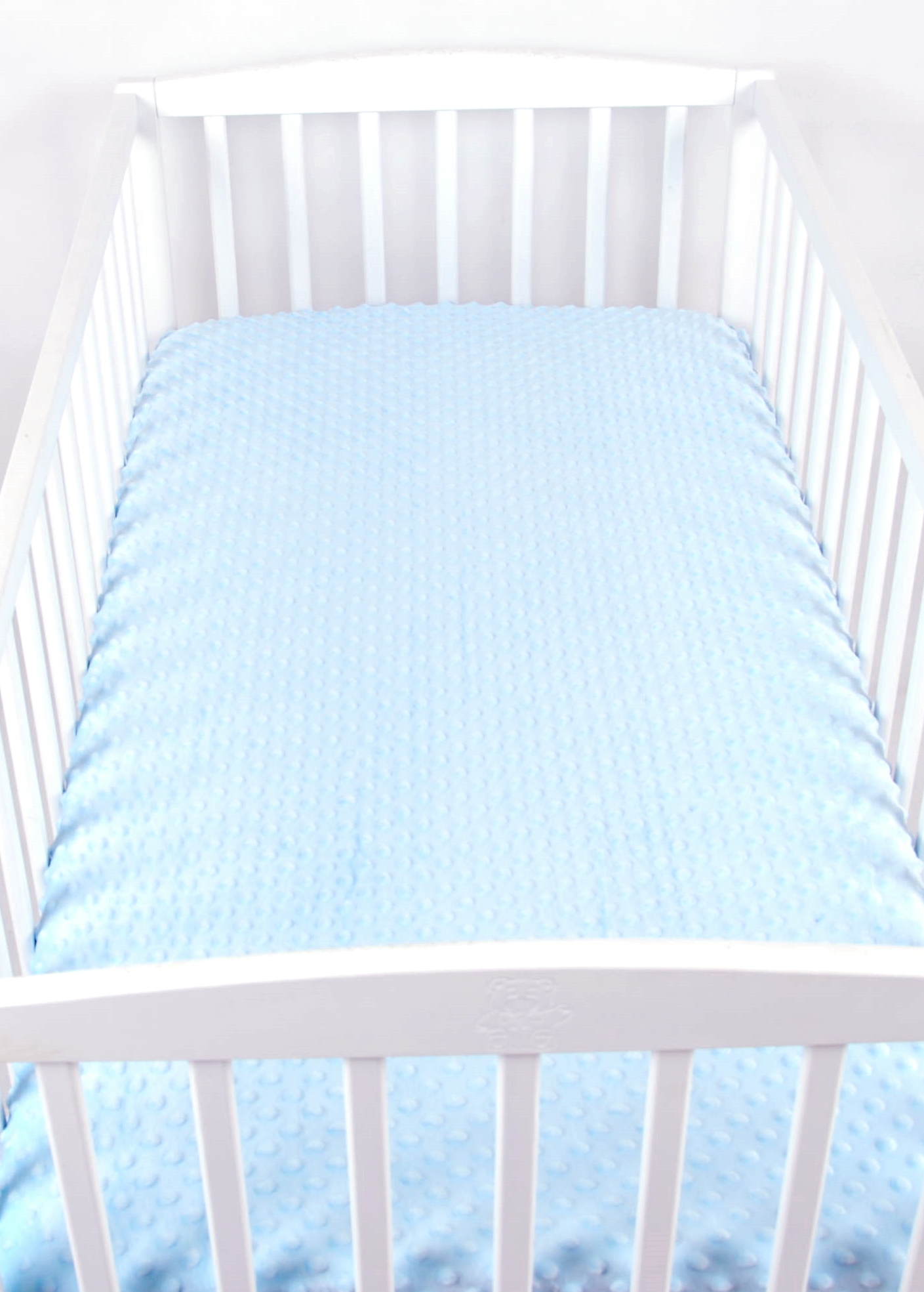 BBL Dětské prostěradlo do postele minky - 120 x 60 cm - Modré