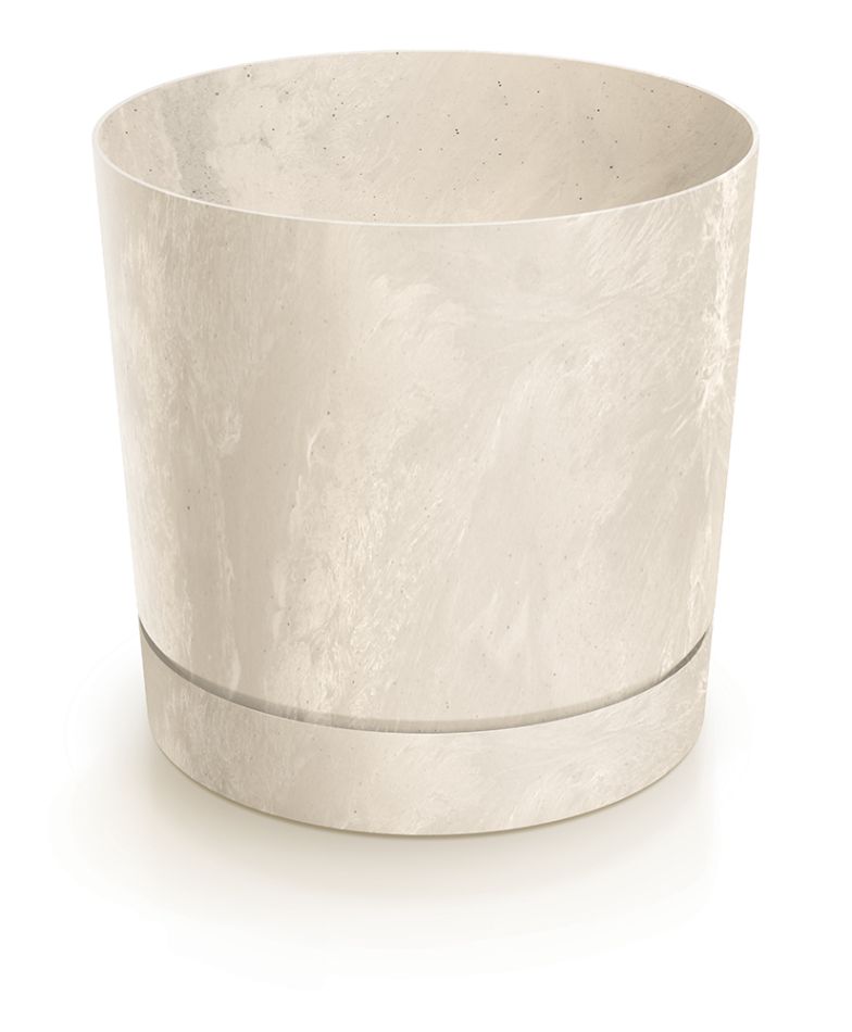 PRO Květináč TUBO P BETON EFFECT 14,8cm pískový