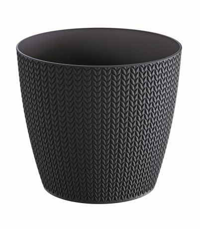PRO Květináč WHEATY antracit 15,7cm