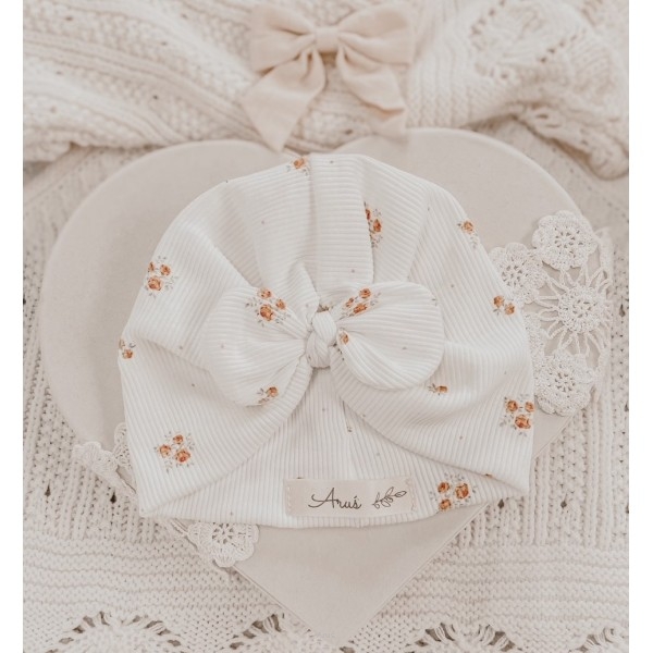 Ar-s Turban pro miminko - bavlna - růže Věk dítěte: 0 - 3 měsíce