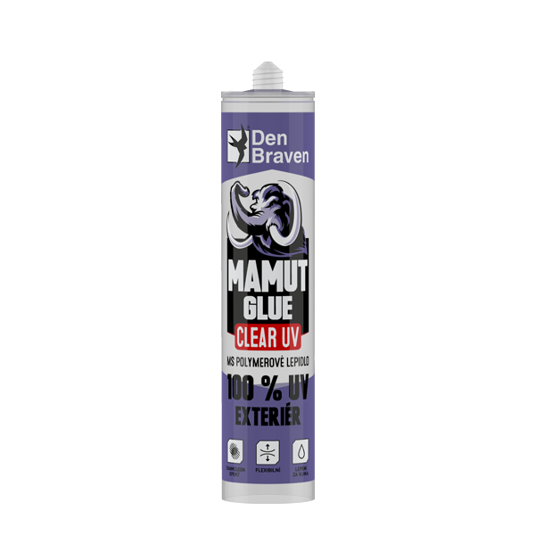 Levně Den Braven Lepidlo Mamut Glue Clear UV 290ml