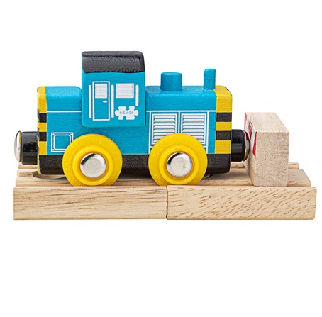 Levně Bigjigs Rail Dřevěný vláček Shunter