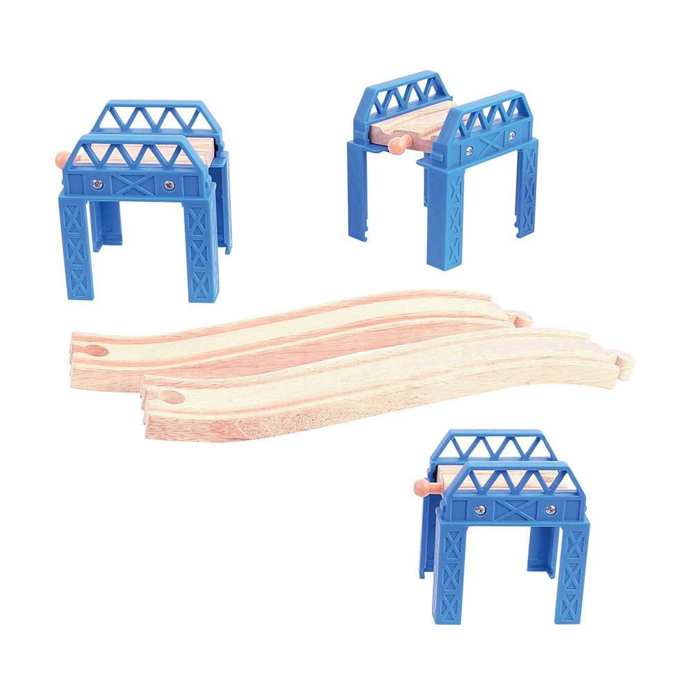 Levně Bigjigs Rail Dřevěné koleje set - mostní konstrukce