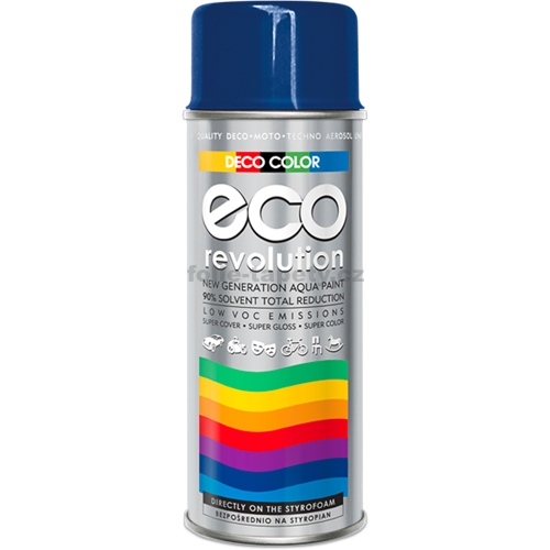 DecoColor Barva ve spreji ECO lesklá, RAL 400 ml Výběr barev: RAL 5002 modrá