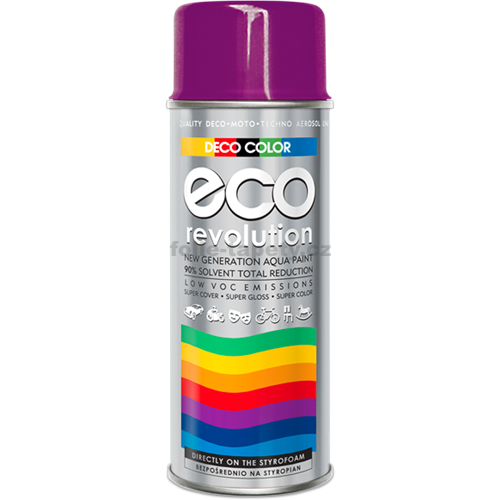 Levně DecoColor Barva ve spreji ECO lesklá, RAL 400 ml Výběr barev: RAL 4006 fuchsiová
