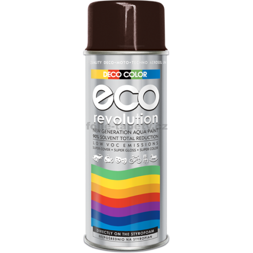 Levně DecoColor Barva ve spreji ECO lesklá, RAL 400 ml Výběr barev: RAL 8017 hnědá