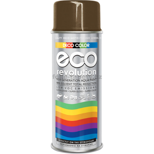Levně DecoColor Barva ve spreji ECO lesklá, RAL 400 ml Výběr barev: RAL 8011 hnědá