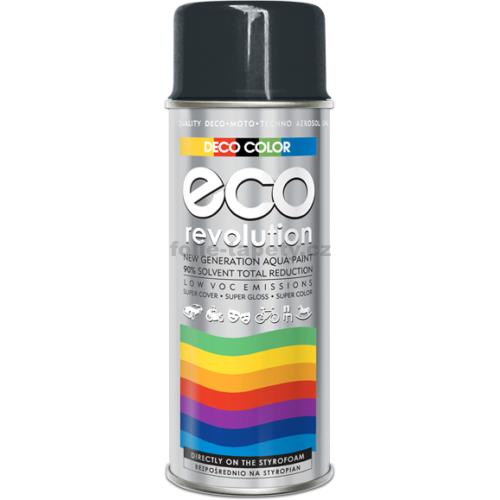 DecoColor Barva ve spreji ECO lesklá, RAL 400 ml Výběr barev: RAL 7016 antracitová