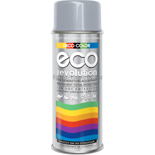 Levně DecoColor Barva ve spreji ECO lesklá, RAL 400 ml Výběr barev: RAL 7001 šedá