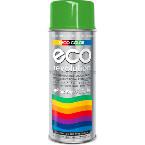Levně DecoColor Barva ve spreji ECO lesklá, RAL 400 ml Výběr barev: RAL 6018 zelená