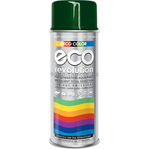 Levně DecoColor Barva ve spreji ECO lesklá, RAL 400 ml Výběr barev: RAL 6005 zelená