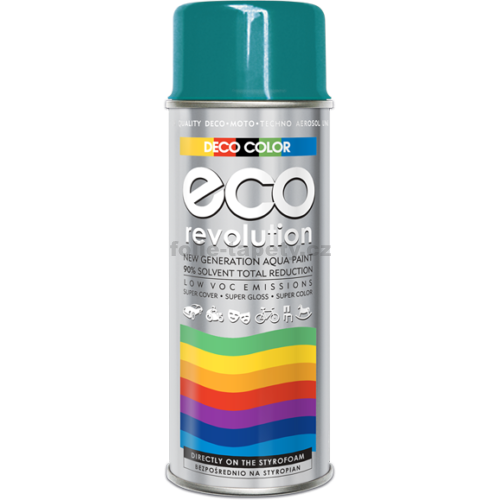 DecoColor Barva ve spreji ECO lesklá, RAL 400 ml Výběr barev: RAL 5021 tyrkysová