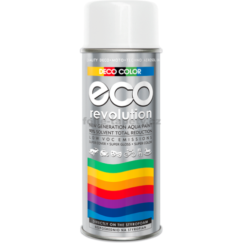 DecoColor Barva ve spreji ECO lesklá, RAL 400 ml Výběr barev: RAL 9010 bílá