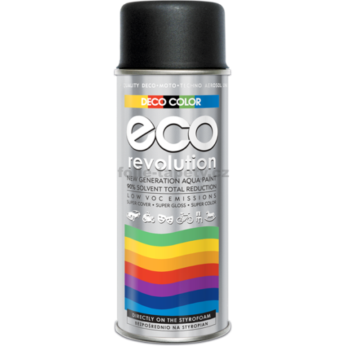 Levně DecoColor Barva ve spreji ECO matná, RAL 400 ml Výběr barev: RAL 9005 černá