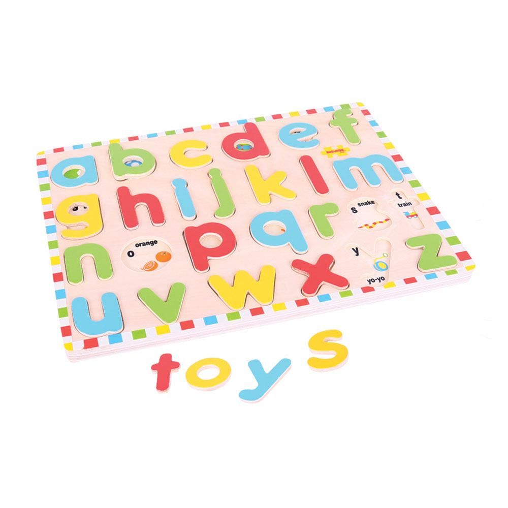 Levně Bigjigs Toys Anglická malá abeceda s obrázky