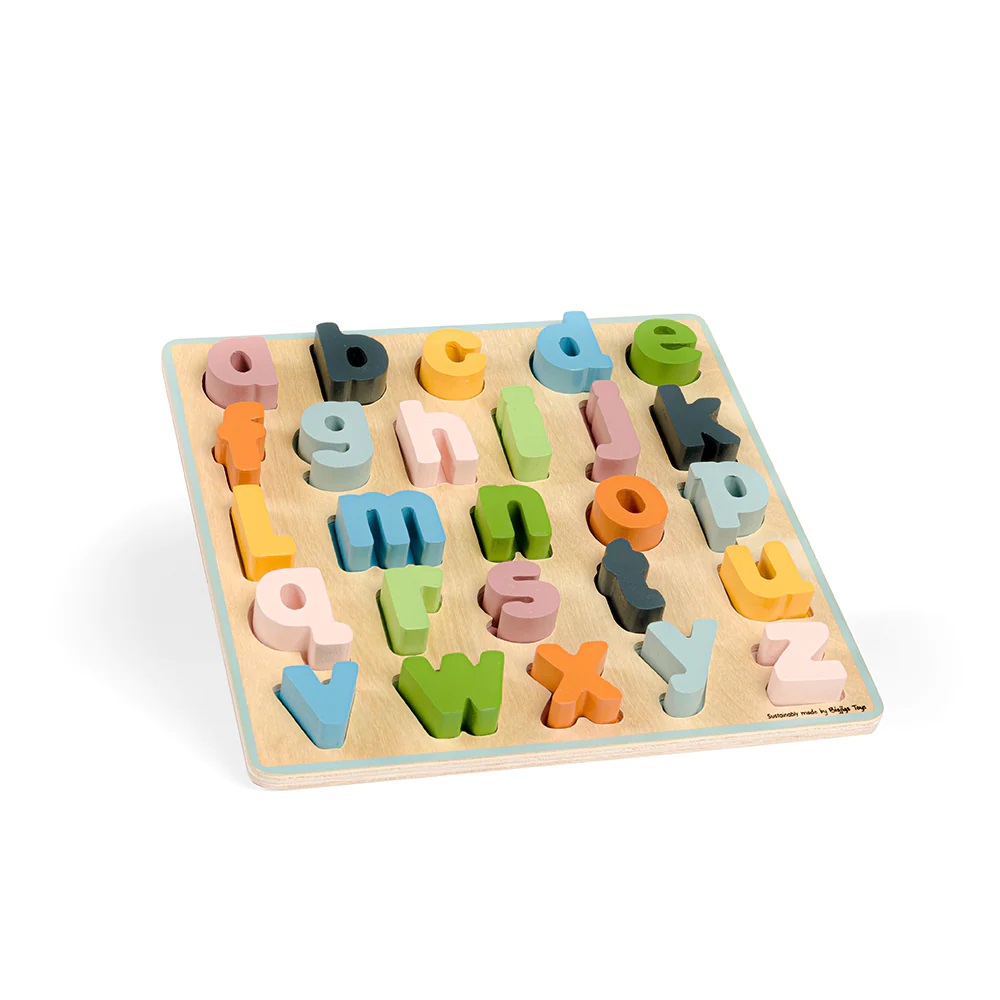 Levně Bigjigs Toys Dřevěné puzzle - malá písmena abc