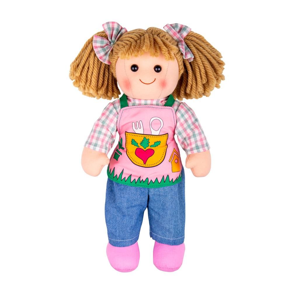 Levně Bigjigs Toys Látková panenka Elsie 34cm