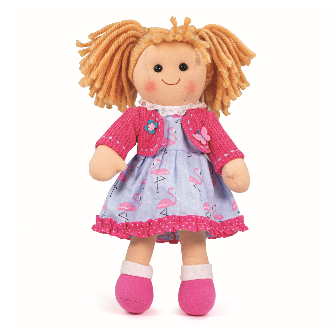 Levně Bigjigs Toys Látková panenka Maggie 34cm