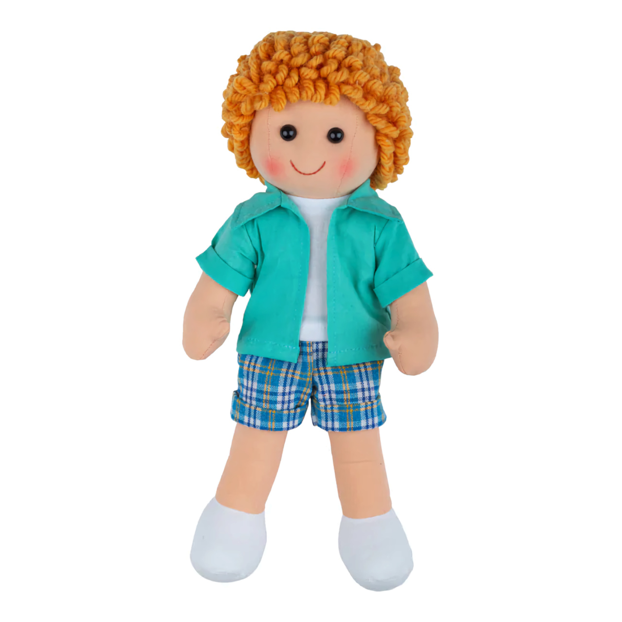 Levně Bigjigs Toys Látková panenka Jacob 28 cm