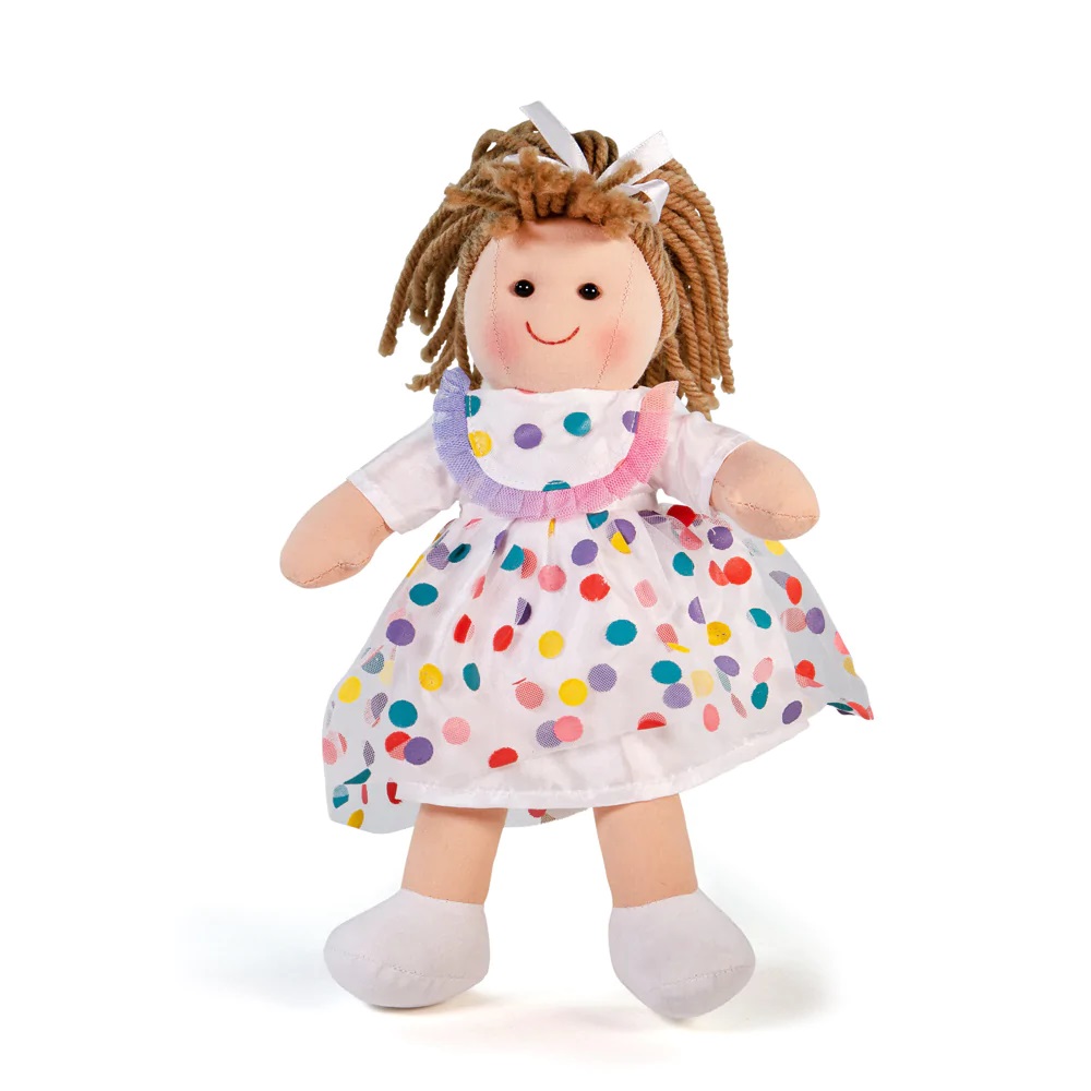 Levně Bigjigs Toys Látková panenka Phoebe 25 cm
