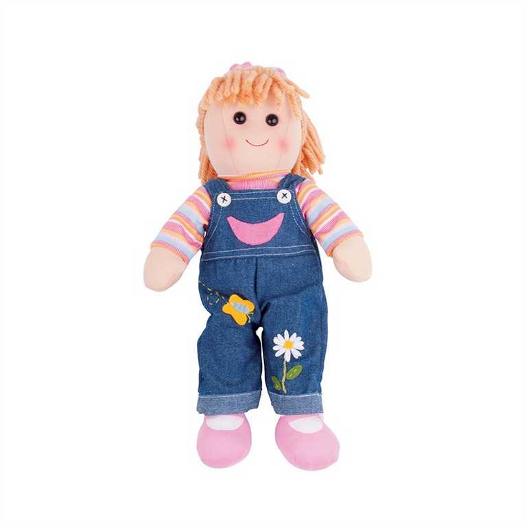 Levně Bigjigs Toys Látková panenka Penny 38 cm