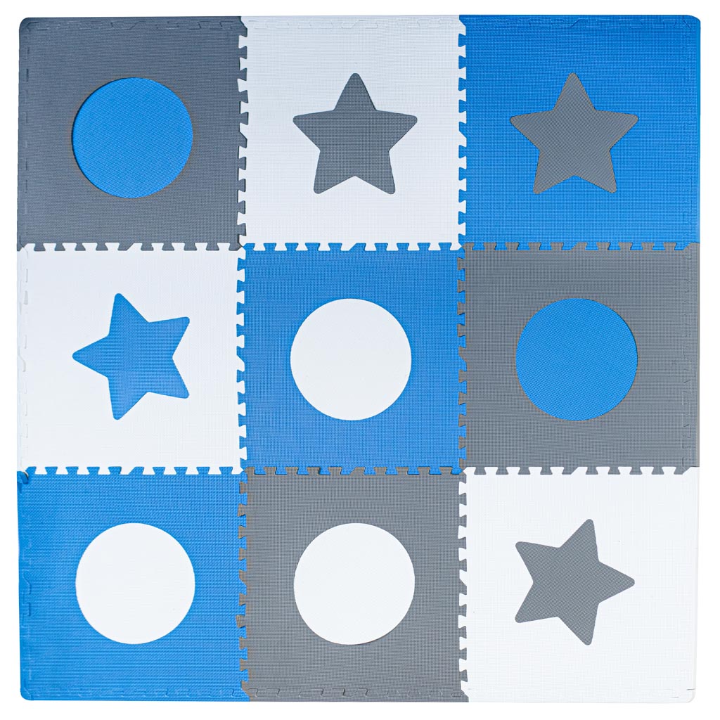 Levně IK Pěnové puzzle na zem - 180 x 180 cm - modré