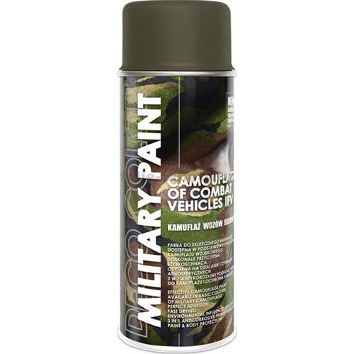 DecoColor Kamuflážní sprej MILITARY PAINT, RAL 400 ml Výběr barev: RAL 7016 antracit