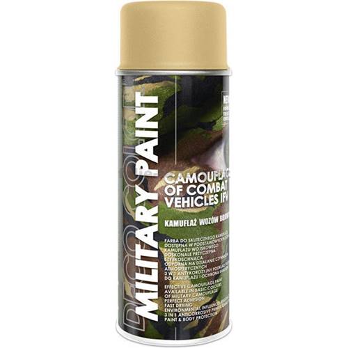 DecoColor Kamuflážní sprej MILITARY PAINT, RAL 400 ml Výběr barev: RAL 1001 khaki světlá