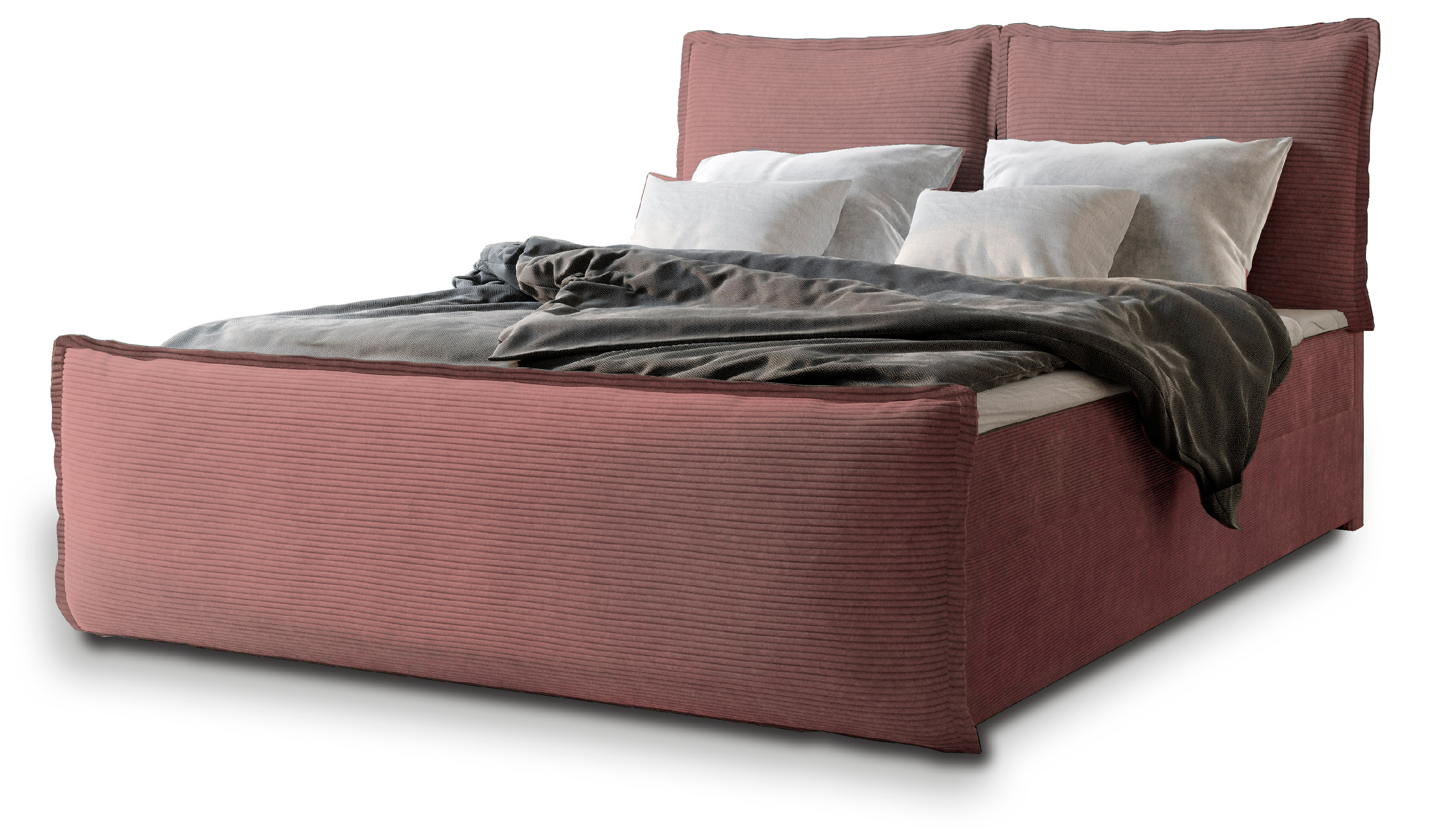 MSL Kontinentální čalouněná postel MONTY (140 x 200 cm) Barva látky: POSO 27