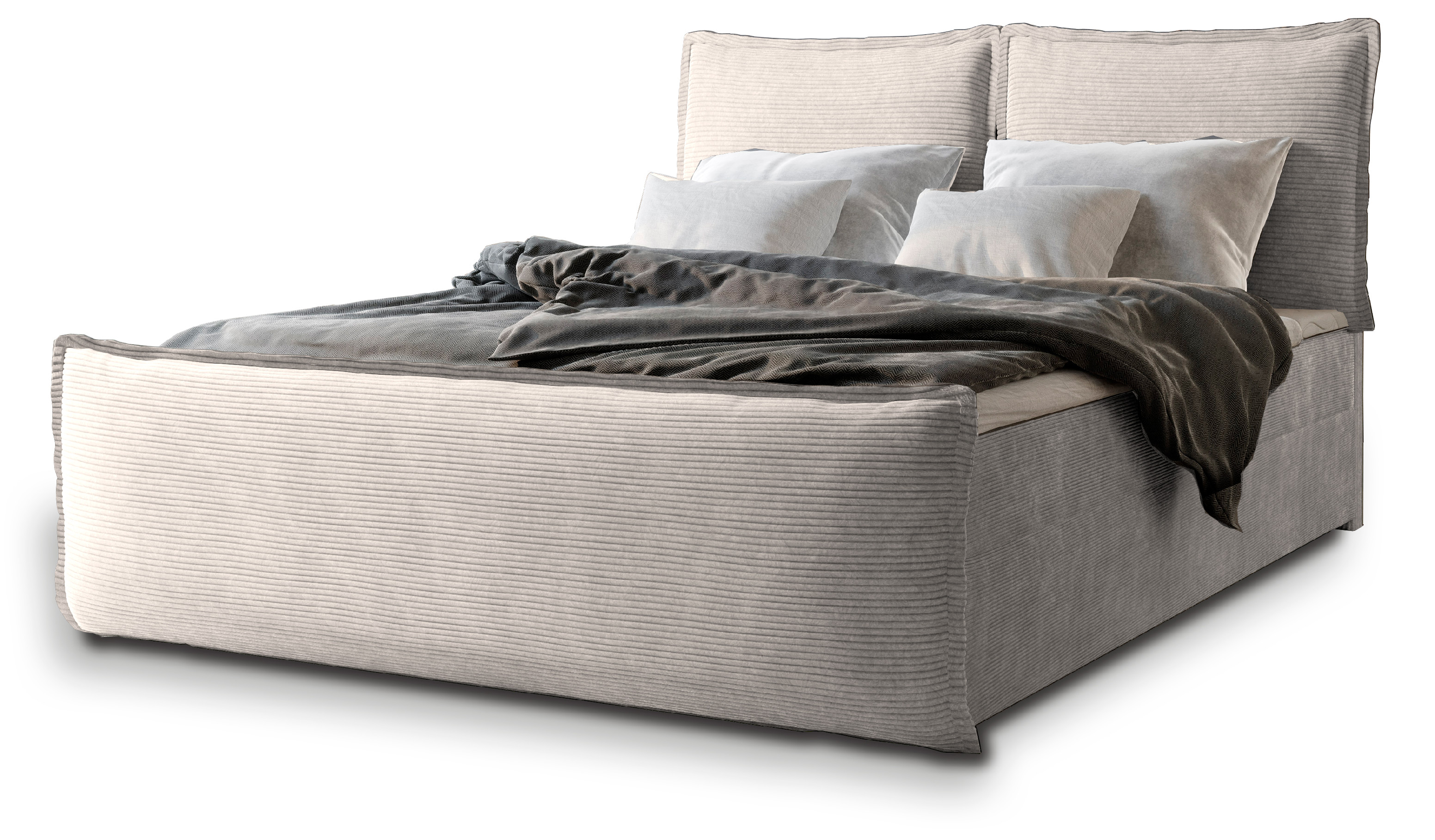 MSL Kontinentální čalouněná postel MONTY (140 x 200 cm) Barva látky: POSO 100
